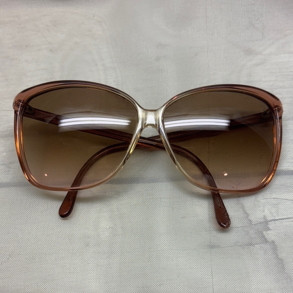 Vintage Luxottica Avant Garde Brown Gradient Sunglasses - Picture 1 of 9